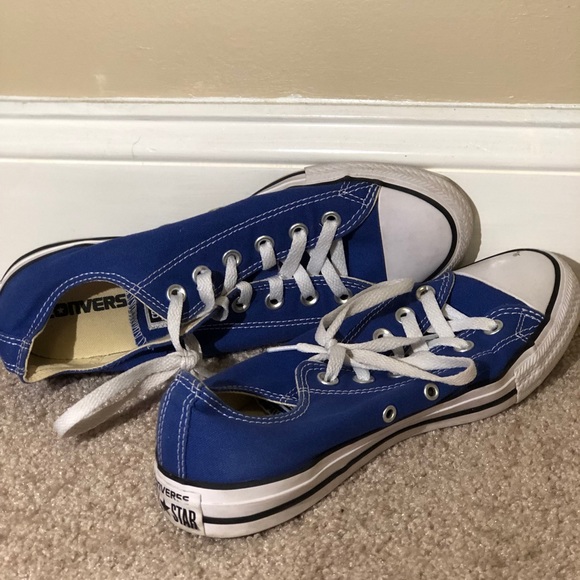 Royal Blue Low Top Converse - Picture 2 of 5